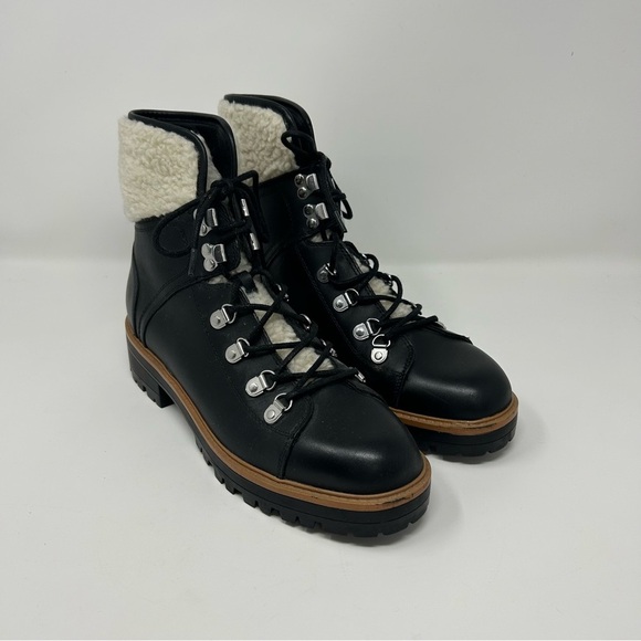 Marc Fisher Shoes - Marc Fisher Black Sherpa Boots